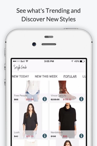 StyleGrab - Shop Style Deals from your Favorite Fashion Designers and Stores screenshot 2