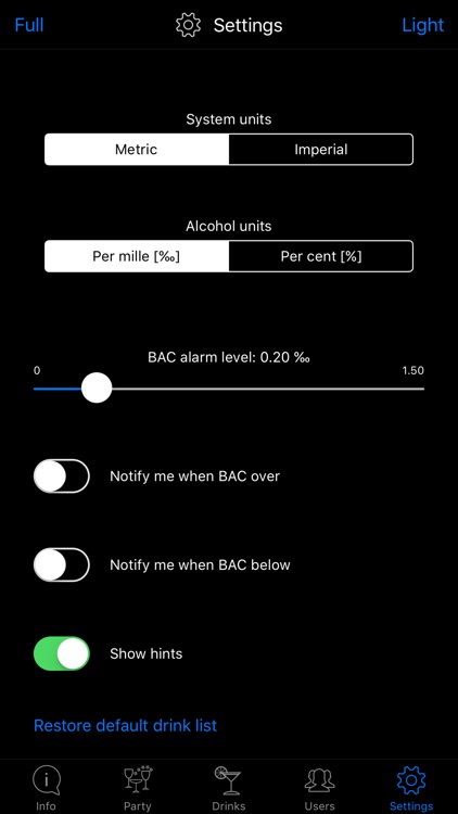 virtualAlco BAC calculator screenshot-4