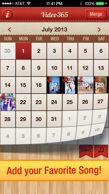 Video 365 Free Photo Journal daily picture diary calendar screenshot-3