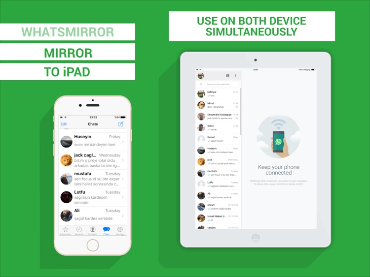 Messenger for WhatsApp - iPad version Free screenshot-3