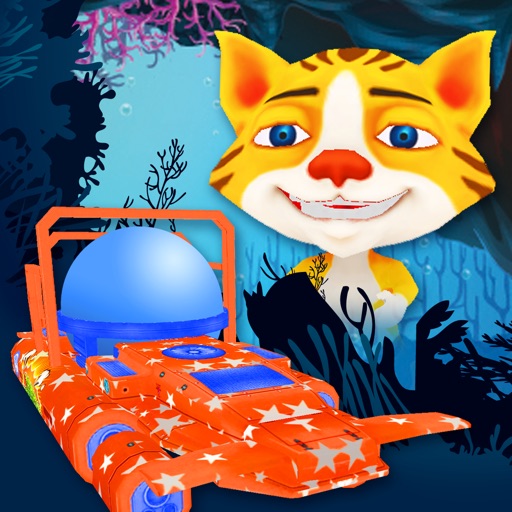 Submarine Kitty Cat Stunt Racer - FREE - Underwater Jump & Dive Reef Rally icon