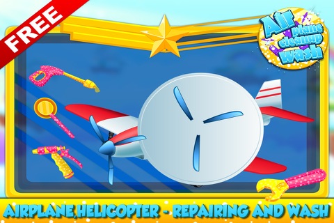 Airplane,Helicopter - Repairing And Wash Games screenshot 3