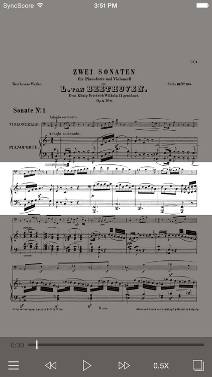 Beethoven Cello Sonatas - SyncScore screenshot-0