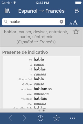 Ultralingua French-Spanish screenshot 2