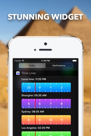 Time Lines - World Clock With Widget screenshot 2