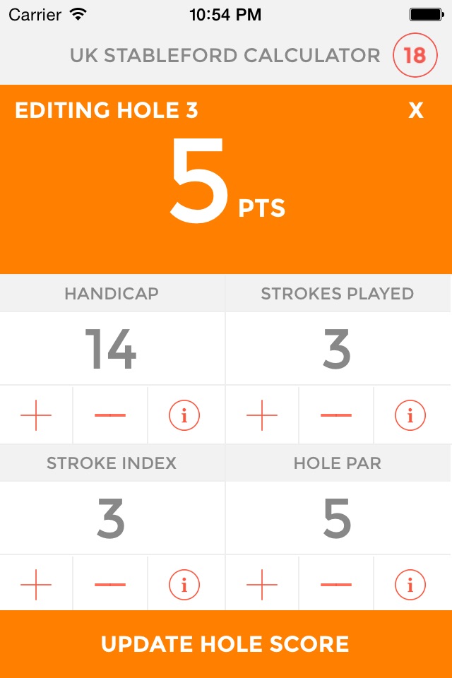 UK Stableford Calculator screenshot 3