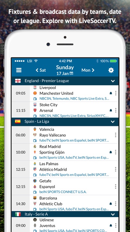 Live Soccer TV: Official TV Schedule & Live Scores screenshot-3