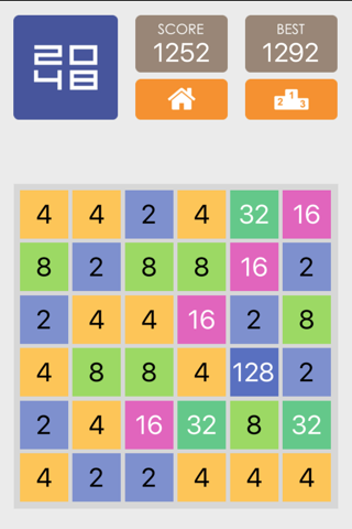 2048 Number Puzzle Pro - Simple Maths Games by Sum Unlimited Numbers with 4x4, 5x5, 6x6 classic simple modes screenshot 4