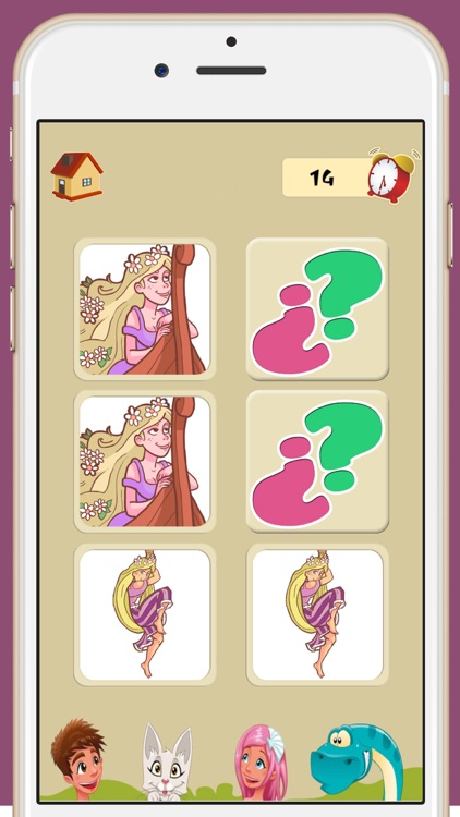 Memory game for girls: princess Rapunzel: learning game for girls screenshot-4