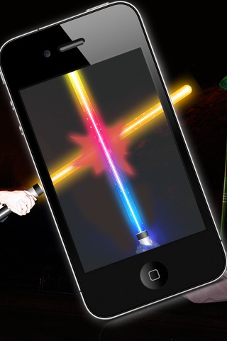 Lightsaber of galaxies Simulator of laser sword with sound effects and camera to take pictures - Premium screenshot 2