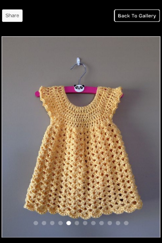 Crochet Baby Dress screenshot 3