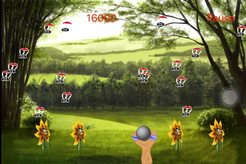Flower Defence - Protection Against Falling Bombs screenshot 4