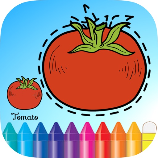 Download Vegetable Fruit Coloring Book Drawing And Painting Connect Dots Education Game Free For Kids Apps 148apps