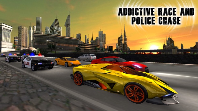 Addictive Race and Police Chase