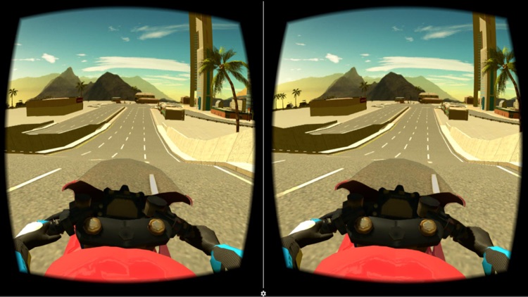 VR Motorbike Simulator : VR Game for Google Cardboard screenshot-3