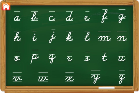 Cursive ABC Writing by Tracing for iPhone screenshot 4
