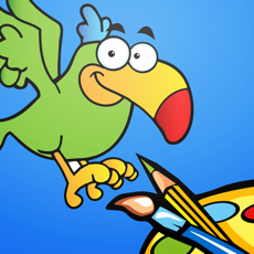Activities of Bird Coloring Book : Finger Painting for Adults and Kids