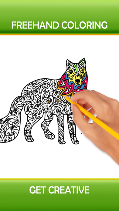 How to cancel & delete Animal Art Designs - Zen Therapy Adult Coloring Book from iphone & ipad 3