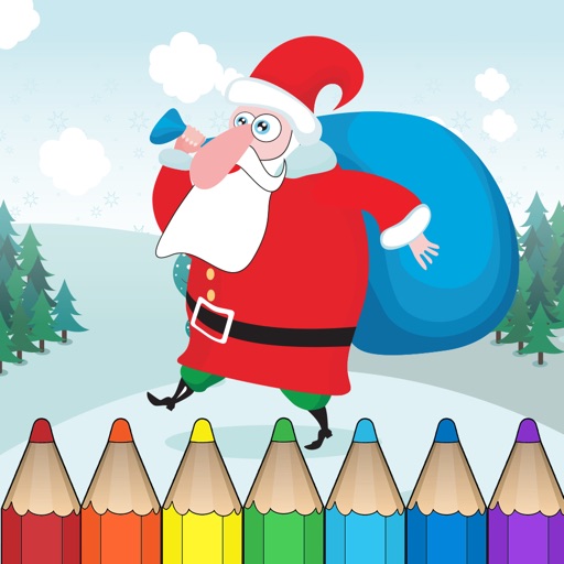 A Christmas and holiday season coloring Book for Children iOS App