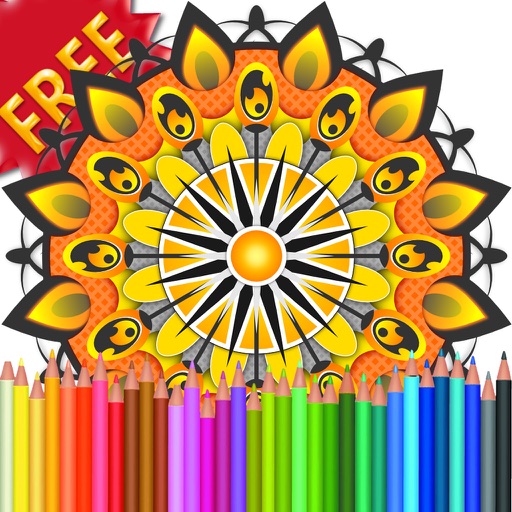 Coloring Book Mandalas  Free Icon