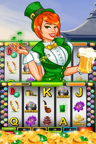 'Lucky Emerald of Little Irish Leprechaun Game-Vegas Casino Slots with Bonus & Big Jackpots screenshot 3