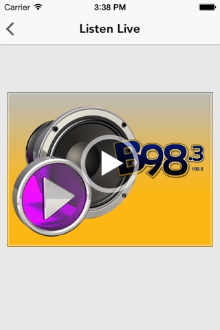 B98.3 WWBE screenshot 2