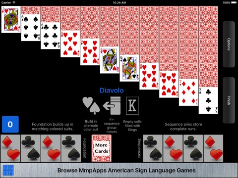 Diavolo Solitaire screenshot 2