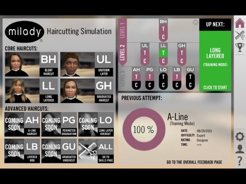Milady Haircutting Simulation screenshot 3