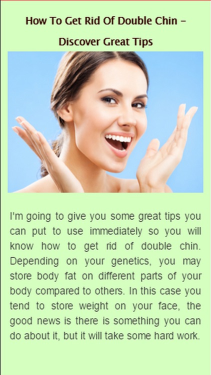 How To Get Rid Of Double Chin