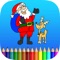 Coloring Book Santa Claus - Merry Christmas