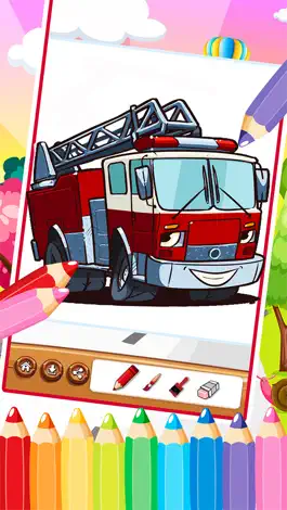 Game screenshot Car Fire Truck Free Printable Coloring Pages For Kids 2 hack