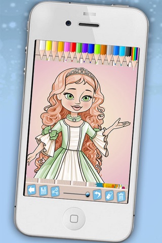 Princesses coloring book Coloring pages fairy tale princesses for girls - Premium screenshot 4