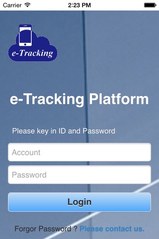e-Tracking:GLORY platform screenshot 2