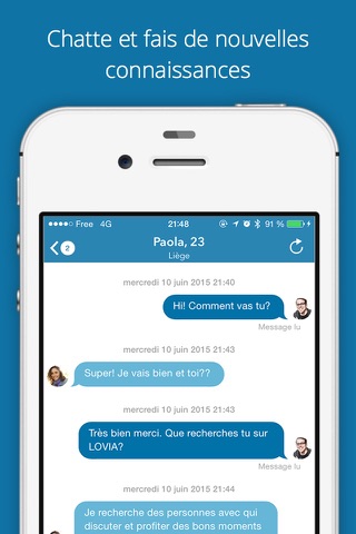 Lovia - Chat et rencontre des célibataires à proximité screenshot 3