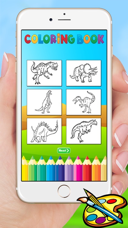 Dinosaur Dragon Coloring Book - Dino Drawing for Kids Free screenshot-4