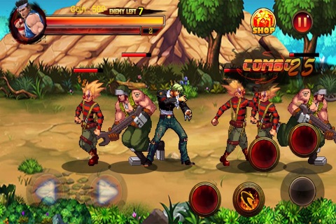 Street of Kombat - Kung Fu Battle Free: new rockman style half life arcade wrestle game screenshot 4