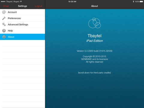 Tbaytel Unifi for iPad screenshot 3