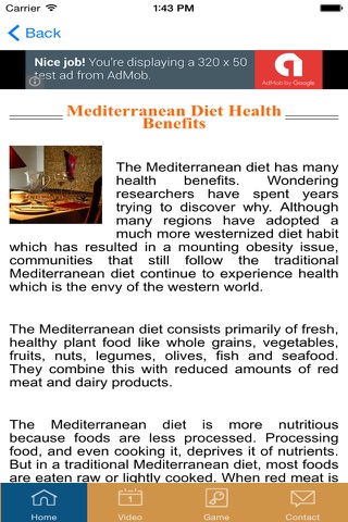 Mediterranean Diet - #1 Diet Recipes and Diet Plan screenshot 2