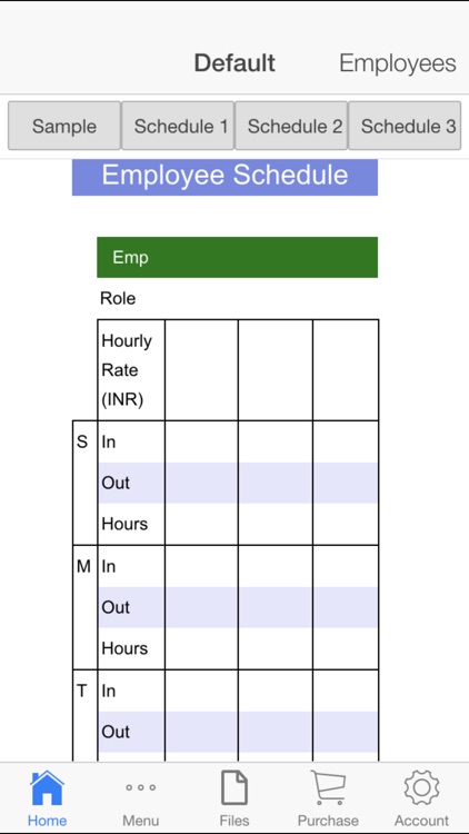 Employee Schedule