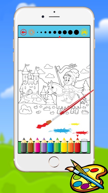 Princess Castle Coloring Book - Drawing for kids free games screenshot-3