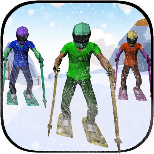 Skiing Race Icon