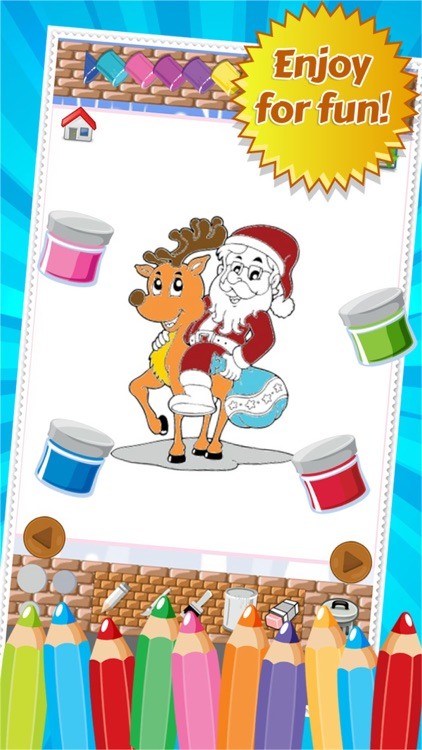 Christmast Coloring Book Drawing for Kid Games screenshot-4