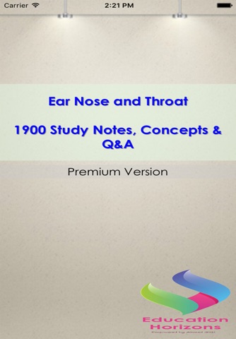 Ear Nose and Throat :1900  Study Notes & Quiz screenshot 3