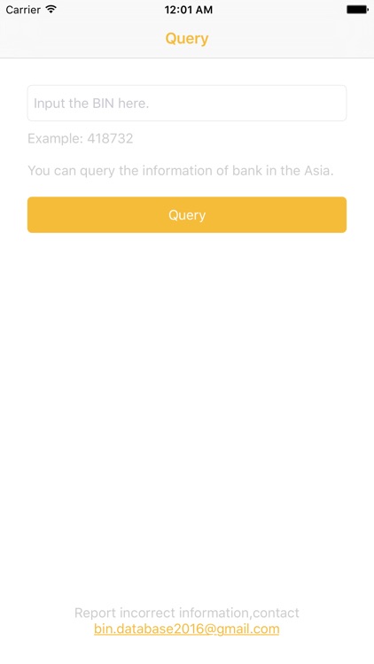BIN Database for Asia
