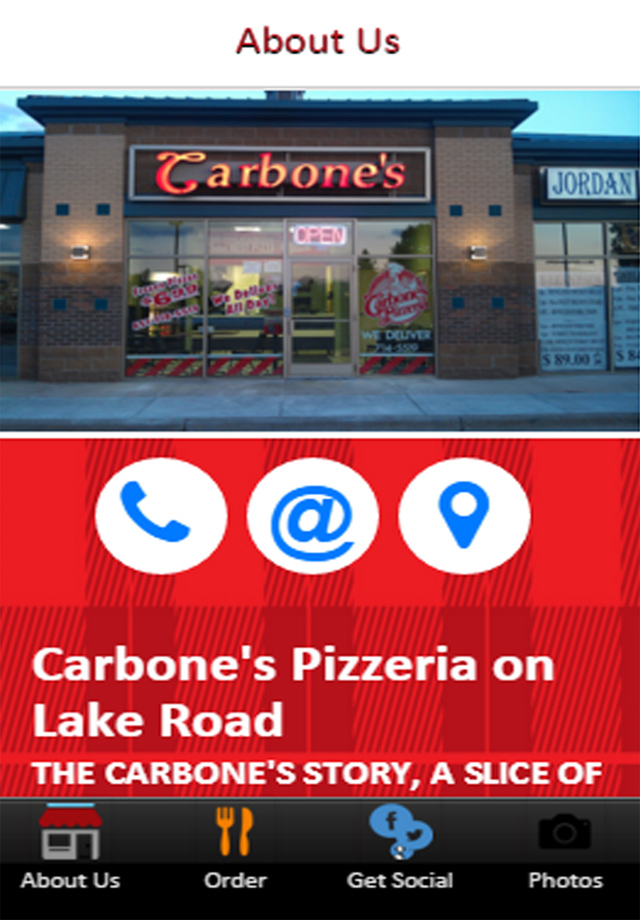 Carbones Pizzeria on Lake Road