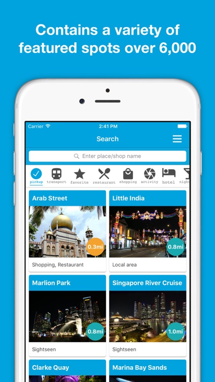 Singapore guide, Pilot - Completely supported offline use, Insanely simple