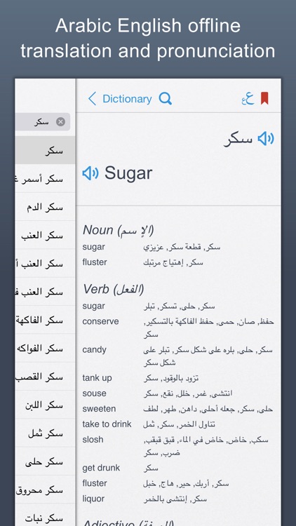 Arabic English Dictionary + | قاموس عربي انجليزي , Offline Translation With Pronunciation screenshot-0