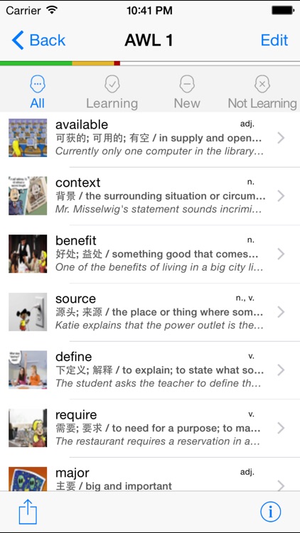 Knowji AWL+ Lite (Academic Word List) screenshot-3