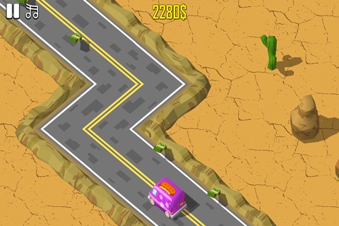 Zig Zag Car Runner screenshot 2