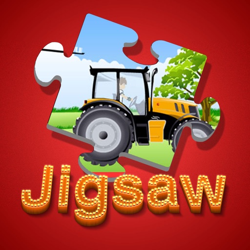 Cartoon Jigsaw Puzzle Box for Tractor Tom iOS App